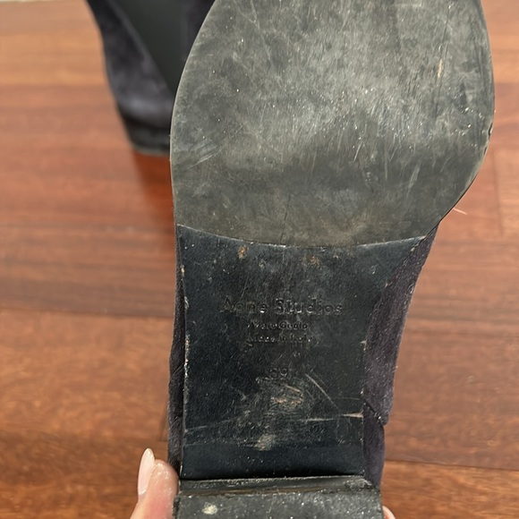 Acne studios suede Chelsea boots | Dark Navy - Picture 5 of 5